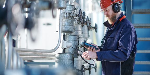 ultrasonic steam trap testing of a ball float trap