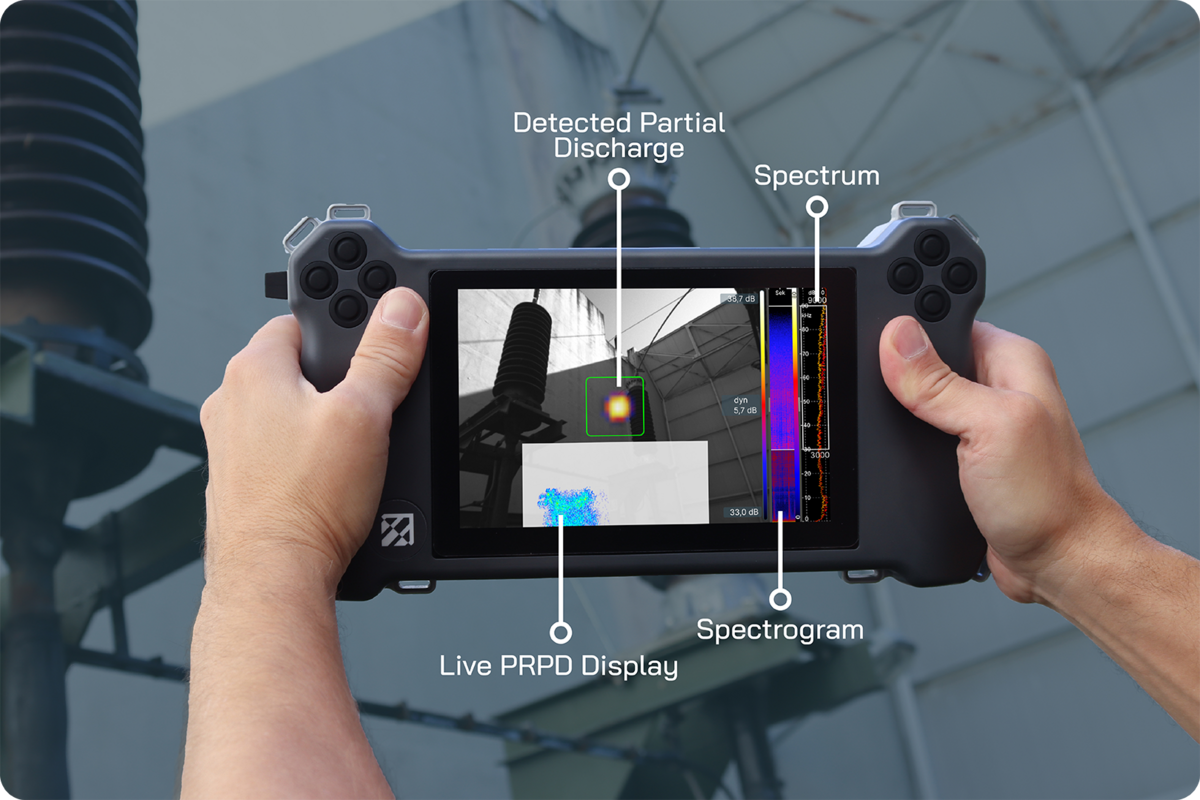 PD report and partial discharge mode for SONASCREEN 2 for fast detection of partial discharges