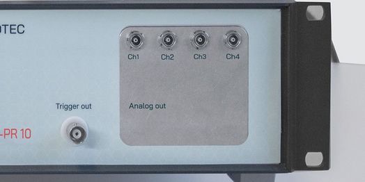 SONO-PR 10 detail view of channels and display