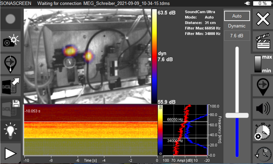 SONASCREEN Acoustic Camera Dynamic Range