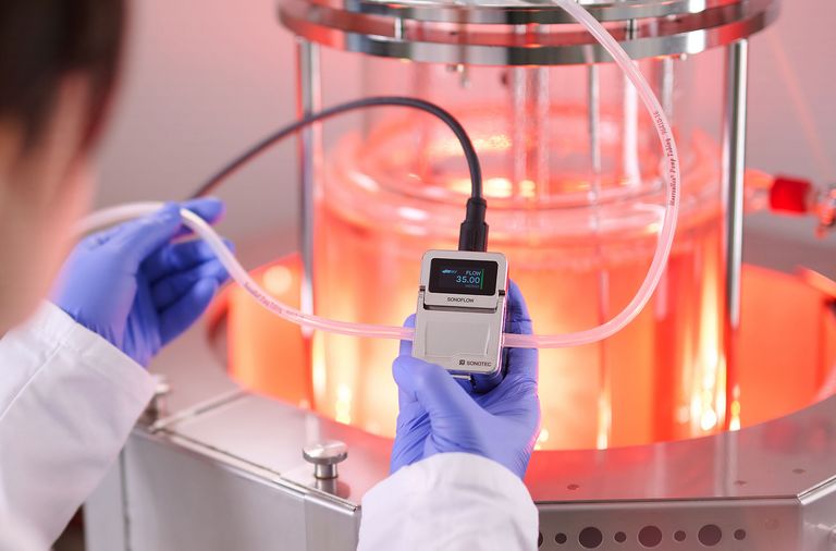 Non-contact flow meters & bubble detectors for bioprocessing applications