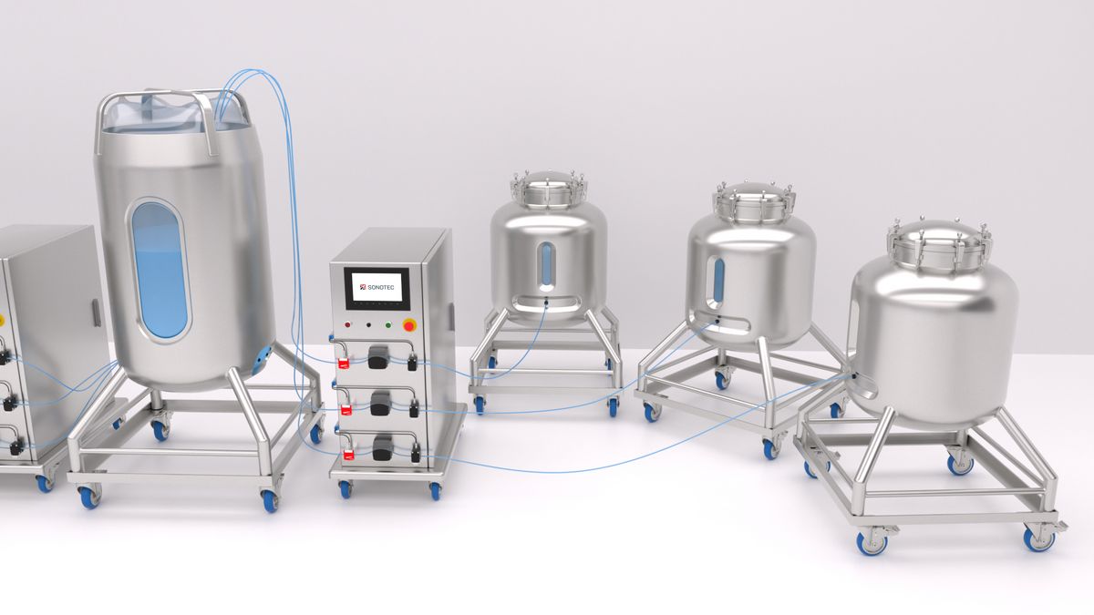 Flow & Bubble Sensors for Stable Media and Buffer Preparation Processes in Biotechnology