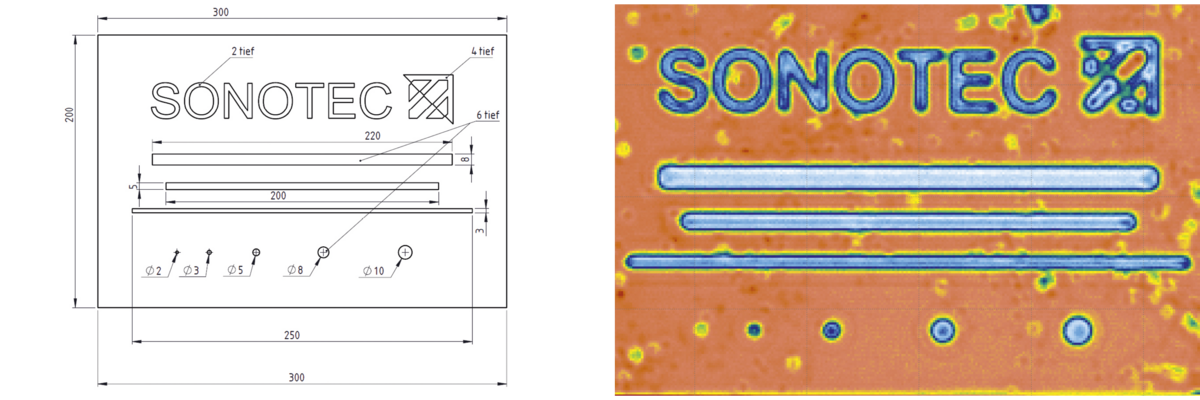 C-Scan of Bonded Plastic Plates